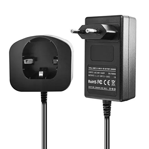 Ladegerät kompatibel mit Ryobi/Hilti Ni-MH/Ni-CD Werkzeug-Akkus 9.6V, 12V, 14.4V, 18V - 1.5A, 1A