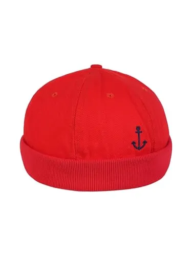 SCHIETWETTER Herren Dockerscap Anker. Seemansmütze, Hafenmütze, 100% Baumwolle