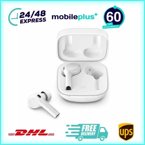 Belkin Soundform Freedom - Kabellose ANC Kopfhörer - Kopfhörer mit aktiver Geräuschunterdrückung, 8 Stunden Akkulaufzeit und kabellosem Design für ungestörten Musikgenuss unterwegs.