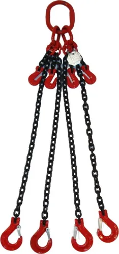 Joma-Tech 4-Strang Anschlagkette 1,5m GK8 8mm schwarz VK. in schwarz von Joma-Tech GmbH