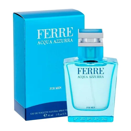 Gianfranco Ferre Acqua Azzurra Eau de Toilette Spray 30 ml für Herren - Frischer Duft für den modernen Mann, der Eleganz und Selbstbewusstsein ausstrahlt. Ideal für den täglichen Gebrauch oder besondere Anlässe.