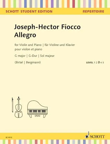 Allegro G-Dur: Violine und Klavier. (Schott Student Edition - Repertoire)
