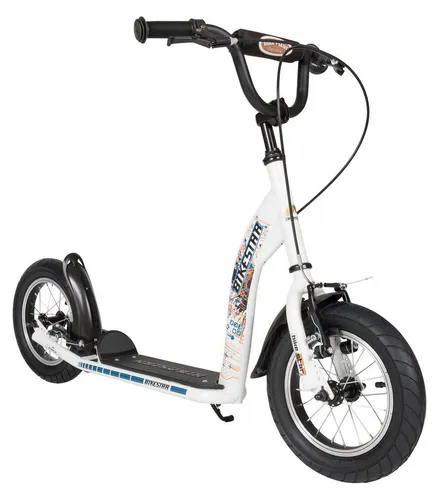 BIKESTAR Kinderroller Tretroller 12 Zoll in weiß von Star-Scooter