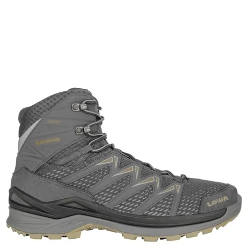 Lowa Innox Pro GTX Mid Herren (Graphit/Bronze), 47 EU - Wanderschuhe für Herren, wasserdicht dank Gore-Tex und leicht für höchsten Tragekomfort bei Outdoor-Abenteuern.