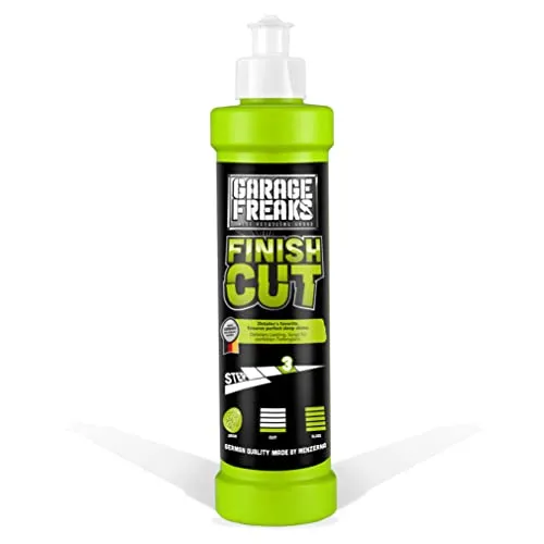 Garage Freaks Autopolitur made by menzerna - Finish Cut - Step 3 - Hochglanzpolitur 250ml - Politur - Finishpolitur - Tiefenglanz - silikonfrei - made in Germany