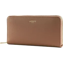 LACOSTE Leder Geldbörse Zip Wallet Tulle rosa