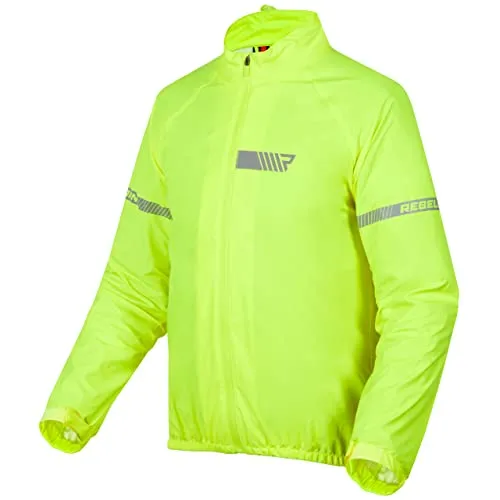 REBELHORN Ocean Motorrad Regenjacke | Winddicht & Wasserdicht - Schutzjacken mit laminierter Membran, atmungsaktiv und reflektierenden Elementen für erhöhte Sicherheit bei wechselndem Wetter.