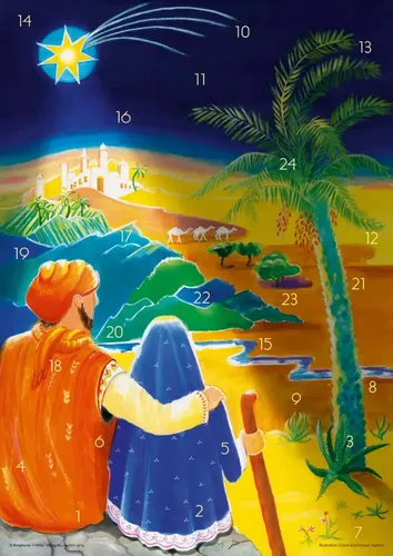 Samuels abenteuerliche Reise nach Betlehem: Fensterbild-Adventskalender mit Begleitheft