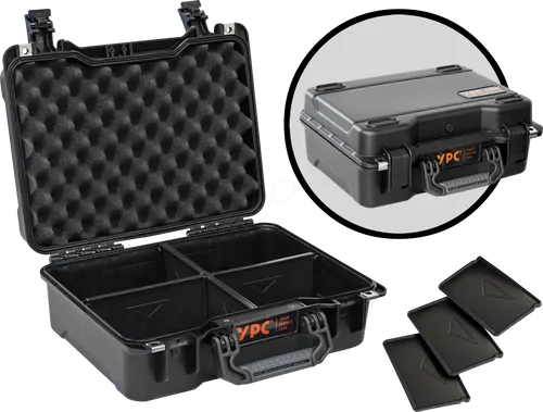 YPC CS00001BKPL - Xplorer Case M, Wasserdichter Outdoor Koffer für Kamera und Drohne - Kamerataschen mit wasserdichtem und stoßfestem Design für maximalen Schutz deiner Ausrüstung. Ideal für Fotografen und Drohnenpiloten, die Abenteuer ohne Kompromisse erleben möchten.