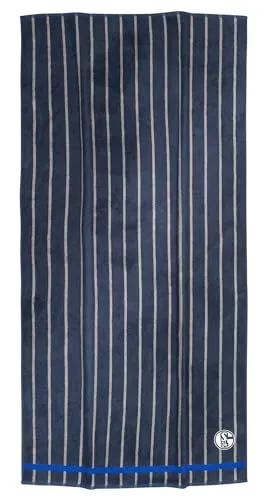 FC Schalke 04 Duschtuch Navy Streifen (90 x 180 cm)