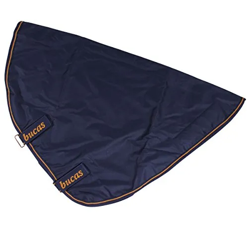 Bucas Irish Turnout Combi Neck - Halsteil in Navy/Gold, Grösse XS - Reit- & Pferdebedarf: Hochwertiges Halsteil für optimalen Wetterschutz und Komfort, ideal für empfindliche Pferde.