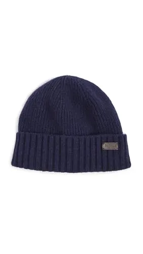 Barbour Men's Carlton Beanie Hat - Navy - Strickmützen für Herren, stylisch und warm, perfekt für kalte Tage und Outdoor-Aktivitäten.