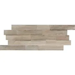 INDO 3D Wandpaneel Echtholz Teak FSC - Handgefertigt und Nachhaltig - Wandpaneele aus FSC-zertifiziertem Teak – einzigartig, langlebig und ressourcenschonend. Ideal für stilvolle Innenräume und einfache Montage ohne Bohren.