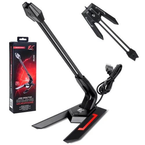 Gaming Desktop Mikrofon USB Ständer - Ideal für Streaming & Podcasts - Mikrofon für Gaming und Streaming, kabelgebunden mit Plug & Play, inklusive Stummtaste und 2 Jahren Herstellergarantie.