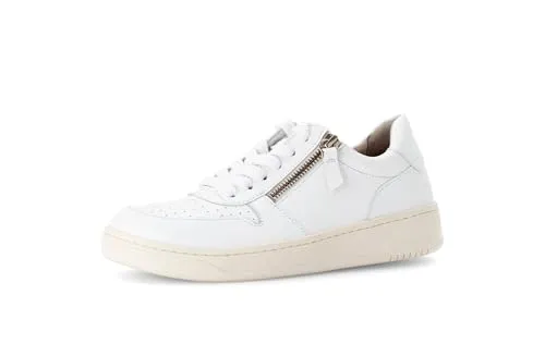 Gabor Nappa Reißverschluss Damen Sneaker low in Weiß, Größe 9 - Sneaker für Damen mit Reißverschluss und Best Fitting Innensohle für maximalen Tragekomfort. Ideal für stilbewusste Frauen, die Wert auf Qualität legen.
