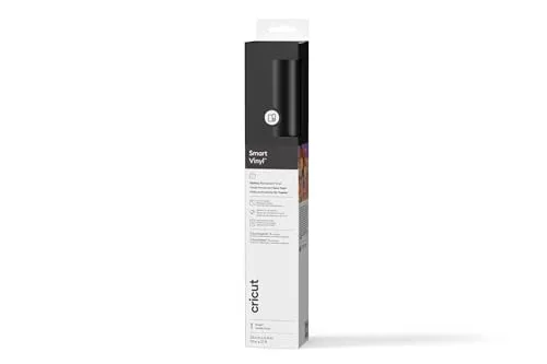 Cricut Smart Vinyl Permanent 33 x 640 cm, 1 Bogen (schwarz) von Cricut