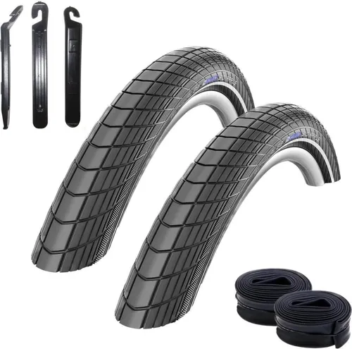 Schwalbe Big Apple RaceGuard Fahrradreifen E-25 Fahrradmantel Decke mit Reflexstreifen 50-559 (26 x 2.00
