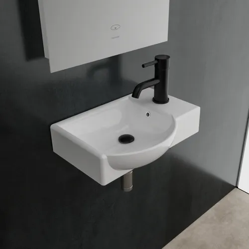 Alpenberger Waschbecken 45 cm mit Überlauf