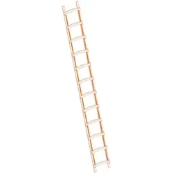 Layher 1046 Holzdachdeckerleiter 12 Sprossen - Leiter für Dacharbeiten, mit geschweiften Sprossen für optimale Sicherheit und bis 75° Dachneigung einsetzbar. Ideal für Handwerker und Profi-Dachdecker.