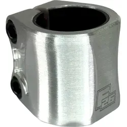 Fantic26 Twinlock Stunt-Scooter Double Clamp 32/35 Silber gebürstet - Hochwertige Lenkerklemme für Stunt-Scooter, leicht und stabil mit nur 106 g. Passend für Lenkerdurchmesser 31,8 mm und 34,9 mm. Ideal für optimale Performance und Agilität bei Tricks.