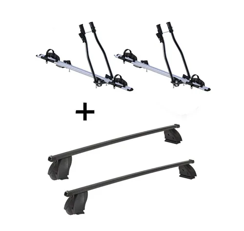 VDP Dachträger für Fiat Multipla II (5Türer) ab 04, inkl. 2x SAGITTAR Fahrradträger - Fahrradträger und Dachträger für Fiat Multipla II (5Türer) ab 04. Hochwertige, sichere Montage für alle Fahrräder bis 15 kg, ideal für aktive Familien.