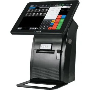 Olympia Touch T210 Registrierkasse - Moderne Registrierkasse mit 25,4 cm Touchscreen und Android 11, ideal für Einzelhandel und Gastronomie. Programmierung direkt an der Kasse möglich, unterstützt bis zu 100.000 Artikel.