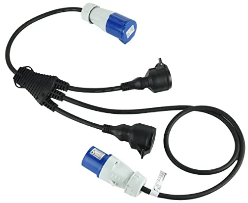 Electraline 46152 3-Fach Caravan Splitter Verlängerung