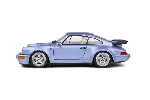 Solido Modellauto Porsche 911 (964) Turbo blau 1990 S1803 - Modellauto im Maßstab 1:18, detailgetreue Nachbildung des Porsche 911 Turbo, ideal für Sammler und Liebhaber.