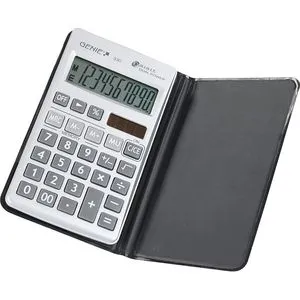 Genie Taschenrechner 330 – Solar- und Batteriebetrieb, 10-stelliges LC-Display