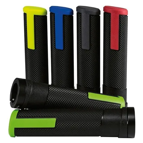 Humpert MTB ATB Griffe Ergotec Porto Kraton Alu 133 mm - Lenkergriffe für Mountain Bikes, ergonomisches Design aus Kraton und Aluminium für optimalen Halt und Komfort während der Fahrt.