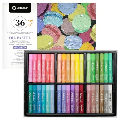 Artecho Ölpastell-Satz 36 Macaron-Farben von Artecho