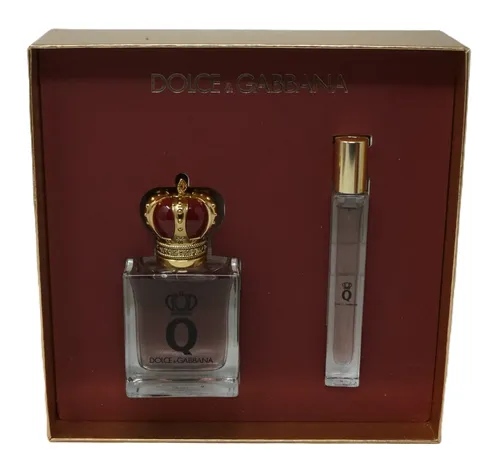 Dolce&Gabbana Q by Dolce&Gabbana EDPI Small Gift Set - Damen-Duftset mit 50 ml und 10 ml Eau de Parfum, ideal für unterwegs. Perfekt als Geschenk, kombiniert holzige und fruchtige Noten für ein einzigartiges Aroma.