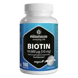 Biotin 10 mg hochdosiert vegan Tabletten