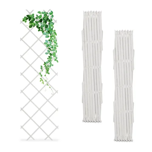 Rankgitter Rankhilfe Holzspalier Pflanzenspalier Pflanzgitter ausziehbar 3er Set