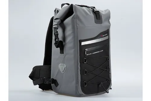 SW MOTECH Rucksack Drybag 300 grau 30 Liter Wasserdicht Motorradrucksack