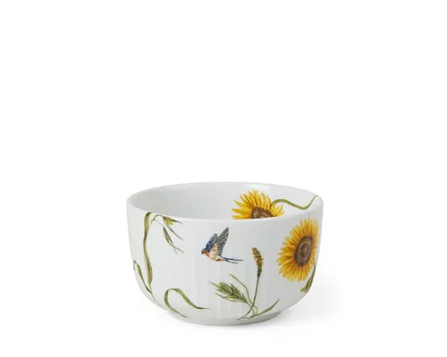 Kähler Design Hammershøi Summer Schale, Ø 12 cm, sunflower - Schalen & Schüsseln: Die Hammershøi Summer Schale vereint skandinavische Handwerkskunst mit einem frischen, sommerlichen Look und feiner Rillenstruktur.