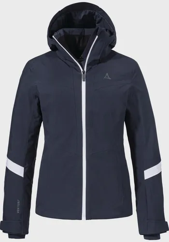 Schöffel Damen Kanzelwand Ski Jacke 3XL - Blau - Kunstfaserjacke, komfortabel und wasserdicht, bietet hohe Bewegungsfreiheit und festen Schneefang für optimale Skiabenteuer.