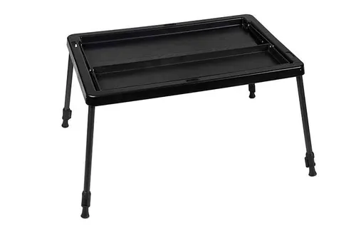 Fox 2 Tier Bivvy Table - Praktischer Angeltisch für Karpfenangeln - Camping-Möbel mit zwei Ebenen für optimalen Stauraum, klappbar und leicht, ideal für Angler mit kompakten Maßen und schnellem Aufbau.