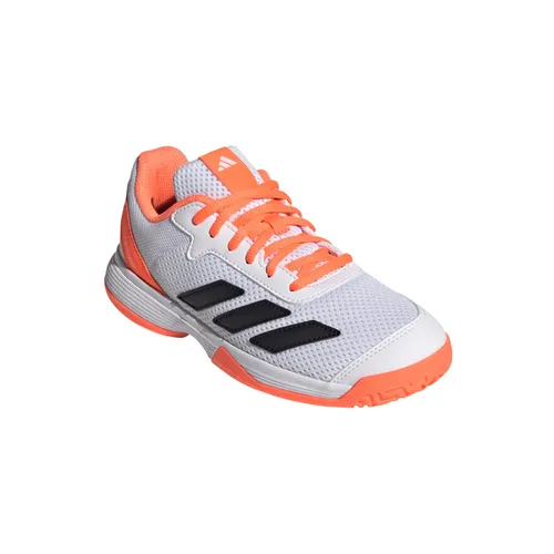 adidas Tennisschuhe Courtflash Allcourt 2025 weiss/orange Kinder, Größe Euro (US): 40 (7)
