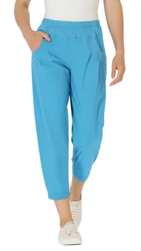 Stehmann Rachell-650 Sommerhose mit Faltendetails - Leichte Sommerqualität mit elastischem Bund und praktischen Eingrifftaschen. Ideal für warme Tage, bietet Komfort und Stil. Innenbeinlänge 65 cm, perfekt für einen lässigen Look.