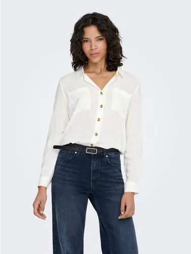 Onlyasmin Shirt L/S WVN Noos - Elegantes Damen T-Shirt - T-Shirts für Damen, aus hochwertiger Baumwolle für optimalen Tragekomfort und stilvolles Design.