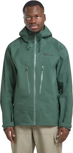 Jack Wolfskin KAMMWEG 3L JKT M - Atmungsaktive Funktionsjacke in Grün XL - Funktionsjacke für aktive Outdoor-Abenteuer, atmungsaktiv, wasserdicht und winddicht dank TEXAPORE ECOSPHERE, ideal für jedes Wetter.