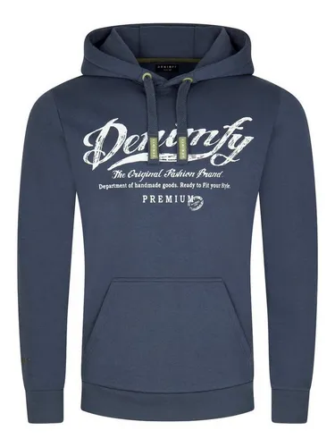 DENIMFY Kapuzenpullover Herren Hoodie DFArno - Herren-Sweatshirt mit Kängurutasche, bequem im Casual-Stil und aus 60% Baumwolle für angenehmen Tragekomfort. Ideal für lässige Looks.