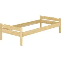 ERST-HOLZ Bett aus Kiefer Massiv 90 x 200 - Robustes Einzelbett für Kinder und Jugendliche, aus massivem Kiefernholz, pflegeleicht und mit optionalem Stauraum durch Bettkasten.