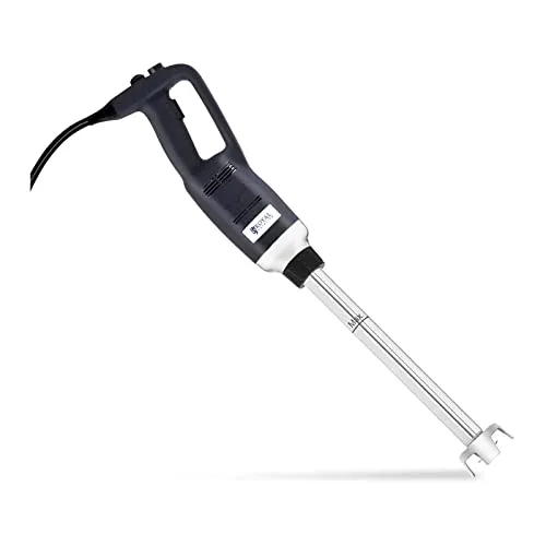 Royal Catering RCSM-500-400P Stabmixer – Ergonomischer Pürierstab mit 500 W - Stabmixer für professionelle Anwendungen mit stufenlos einstellbaren 6000-18.000 U/min, ergonomischem Griff und 400 mm langem Mixstab – ideal für müheloses Pürieren und Mixen.