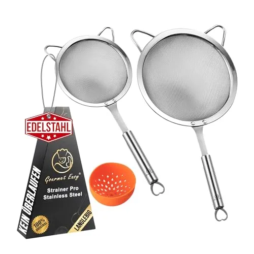 Gourmet Easy Edelstahl Sieb-Set – 3-teilig für die perfekte Küche