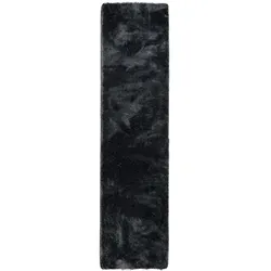 Snapstyle Hochflor Teppich Anthrazit 80x160 cm - Verleihen Sie Ihrem Raum mit dem eleganten Hochflor Teppich in Anthrazit eine luxuriöse Note. Aus hochwertigem Polyester gefertigt, bietet er nicht nur Komfort, sondern auch eine Vielzahl an Designs für jeden Geschmack.