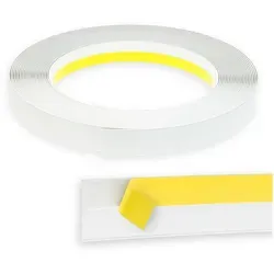 Nobily Fensterleiste PVC-Flachleiste, 40mm ohne Lippe,selbstklebend,Zierleisten zur Montage, selbstklebend, Kunststoff, Farbe: Weiß weiß 2500 cm