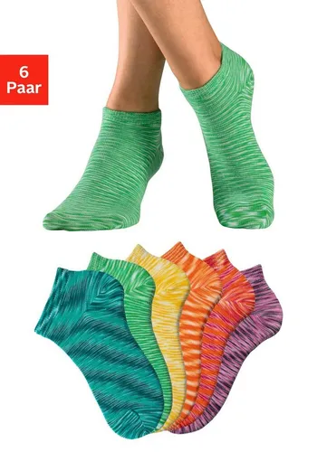 H.I.S Sneakersocken (Packung, 6-Paar) mit farbigem Garn von HIS