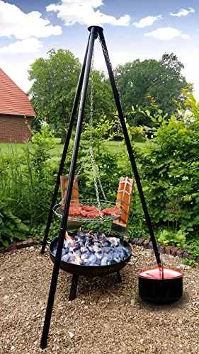 Grill Set 4 in 1 Feuerschale und Schwenkgrill
